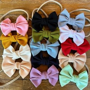 Baby bow headbands
